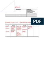 Nursing Care Plan Using This Format: Prioritization of Nursing Diagnosis