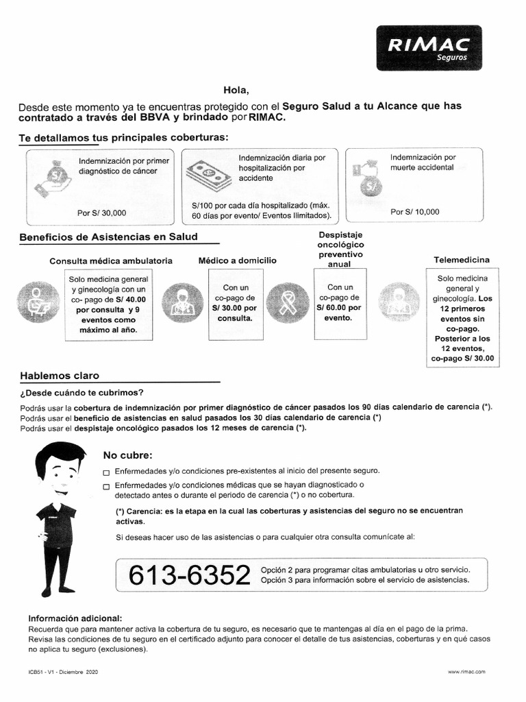 Póliza Modelo Rímac | PDF