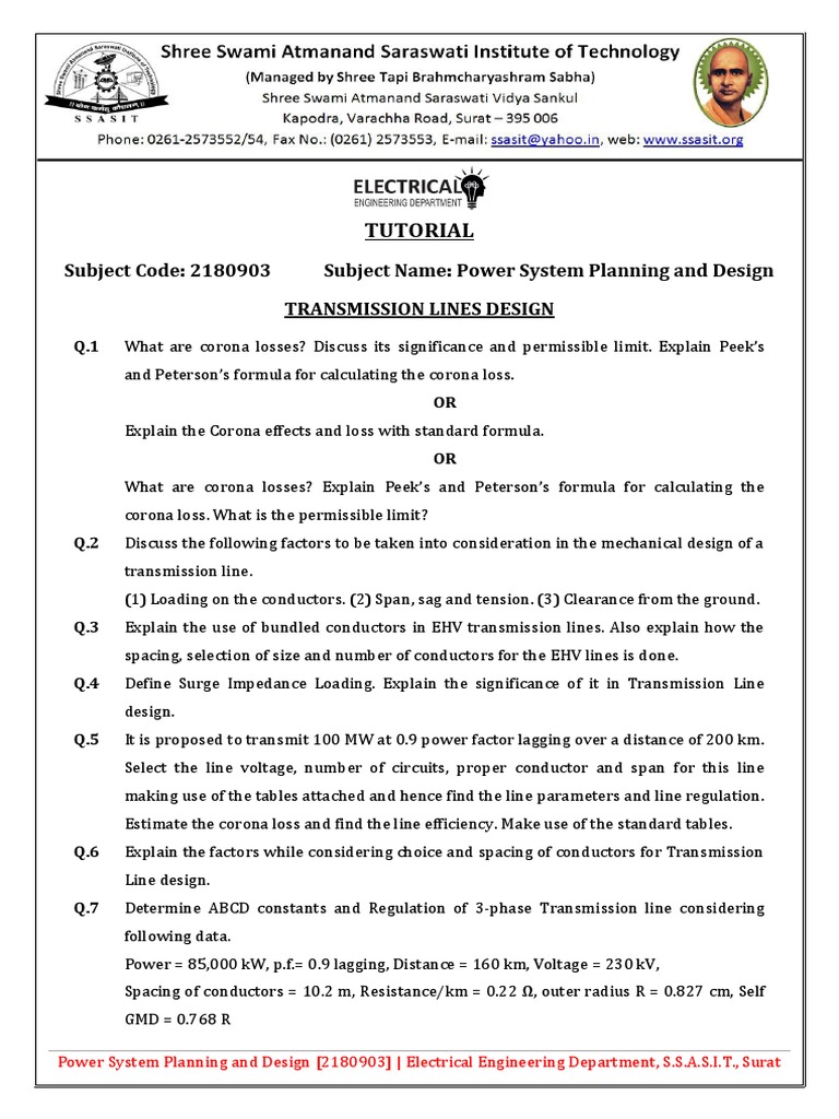 Power System Planning & Design Guide | PDF | Electric Power ...