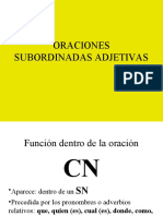 Oración Sub. Adjetiva