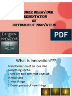 Consumer Behaviour Presentation ON Diffusion of Innovation