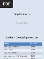 Spyder Sports: Ashutosh Dash