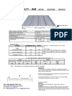 Multi Rib Metal Roofing Tile