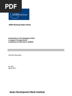 Download Examination of the Singapore Shift in Japans Foreign Direct Investment in Services in ASEAN by ADBI Publications SN50340961 doc pdf