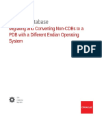 Migrating and Converting Non Cdbs PDB Different Endian Operating System