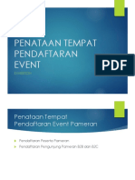 Penataan Tempat Pendaftaran Event Exhibition