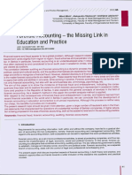 Forensic Accounting - The Missing Link in Education and Practice