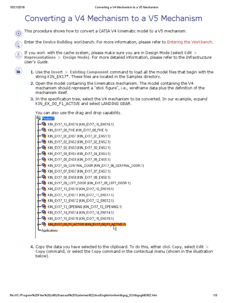 Converting A V4 Mechanism To A V5 Mechanism | PDF | Computer File ...