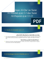 Surat Al-Maidah Dan Al-Hujurat