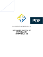 Manual de Registro de Matricula ERP