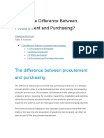 What's The Difference Between PROCUREMENT and PURCHASING