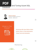 Monitoring and Tuning Azure SQL Database: Warner Chaves