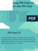 Kel. 2 - Tax Planning PPH Pasal 22, Pasal 23, Dan PPH Final