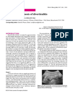 Ultrasound Diagnosis of Diverticulitis: Clinical Images