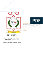 Pruebas Diagnósticas - Grados Decimos JT