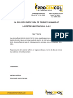 Procemcol Procedimiento