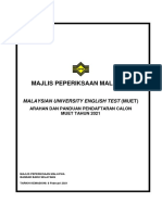 Arahan Dan Panduan Pendaftaran Calon MUET 2021 - Portal Versi PDF 822021