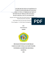 Proposal Penelitian Kuantitatif (STRATEGI PROMOSI DINAS PARIWISATA KABUPATEN PANGANDARAN DI MASA PANDEMI COVID)