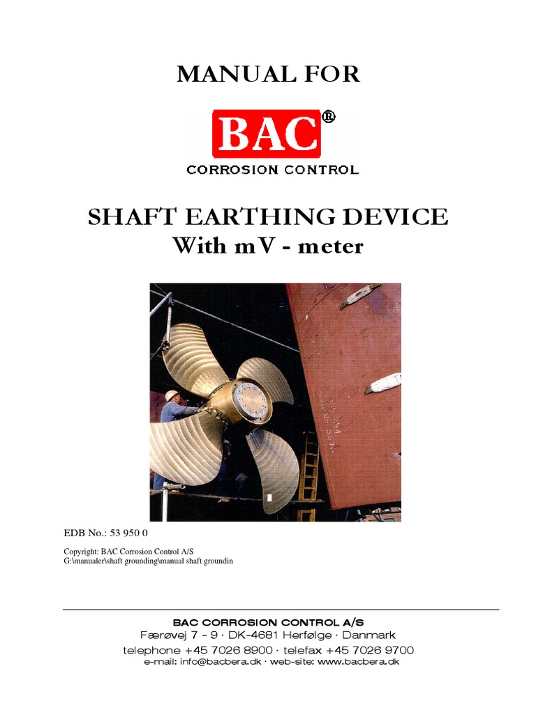 Shaft Earthing ''BAC'' | PDF | Brush | Amplifier
