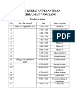 Jadwal Kegiatan Pelantikan Paskibra Man 7 Jombang