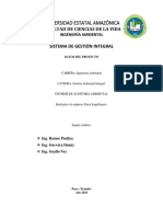 Auditoria Ambiental - Finca Saquifrancia Puyo - Ecuador