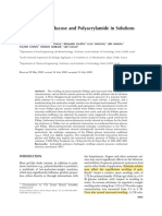 Interactions of Glucose and Polyacrylamide in Solutions and Gels