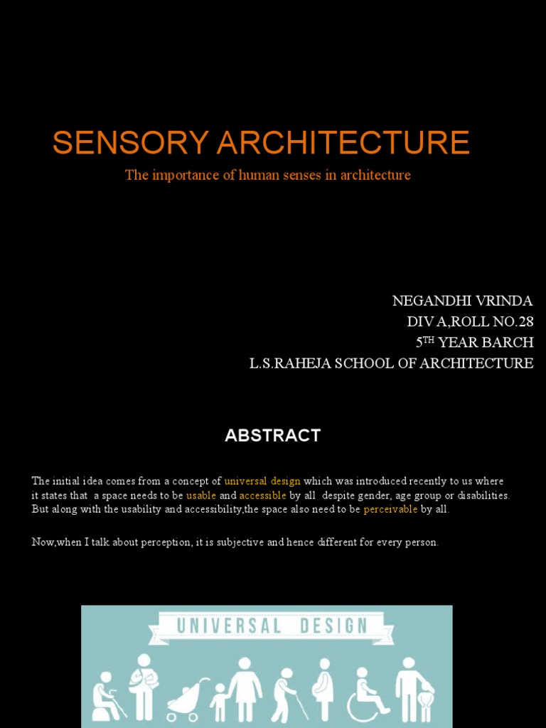 Multi-Sensory Design in Architecture | PDF | Senses | Visual Perception