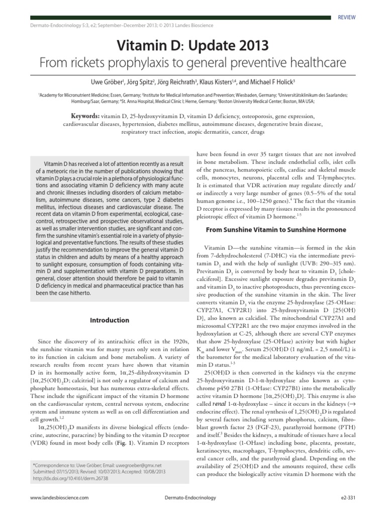 Vitamina D PDF Vitamin D Prediabetes