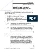 Nist Handbook 150-2 Annex A Checklist Optional Addition To Scope of Compliance With ANSI/NCSL Z540-1-1994, PART I