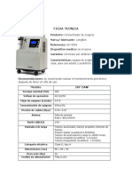 Ficha T. Concentrador Oxigeno Longfian