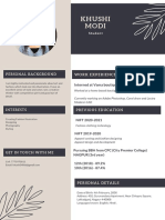 Cream and Gray Modern Resume