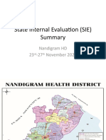 State Internal Evaluation (SIE) Summary