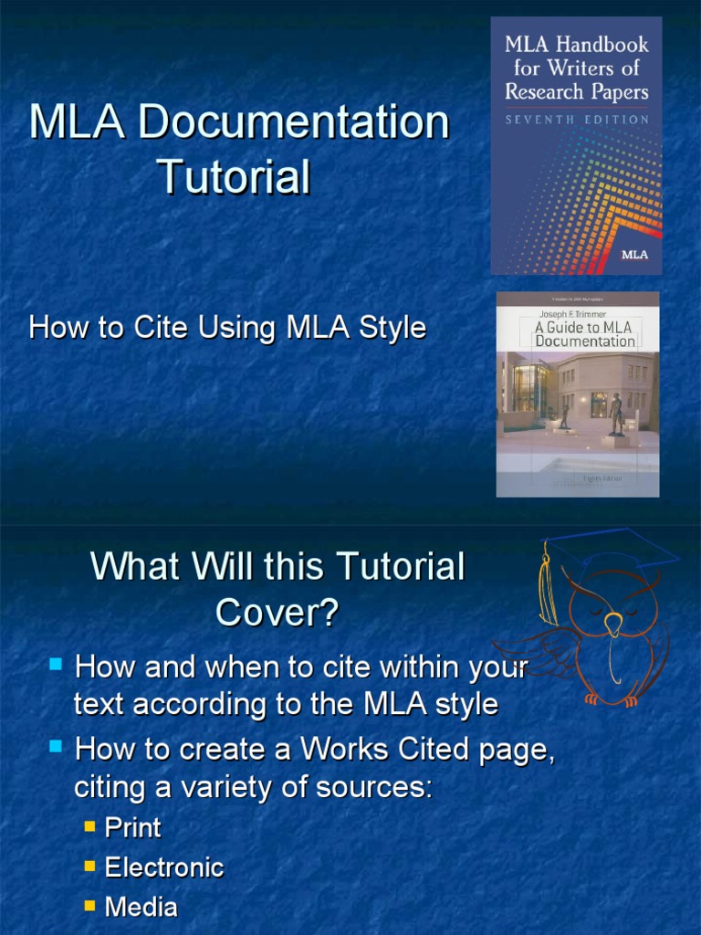 MLA Citation Guide Tutorial | PDF | Citation | Plagiarism