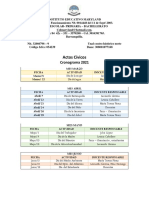 Programacion Actos Civicos Año 2021