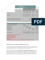 Explanation of Sales Budget For Hampton Freeze Inc