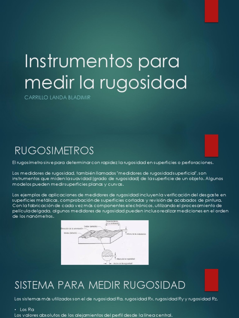 Rugosidad | PDF | Láser | Rugosidad de la superficie