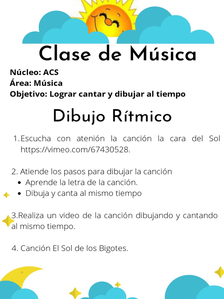 Dibujo Rítmico con Música Infantil | PDF | Arte