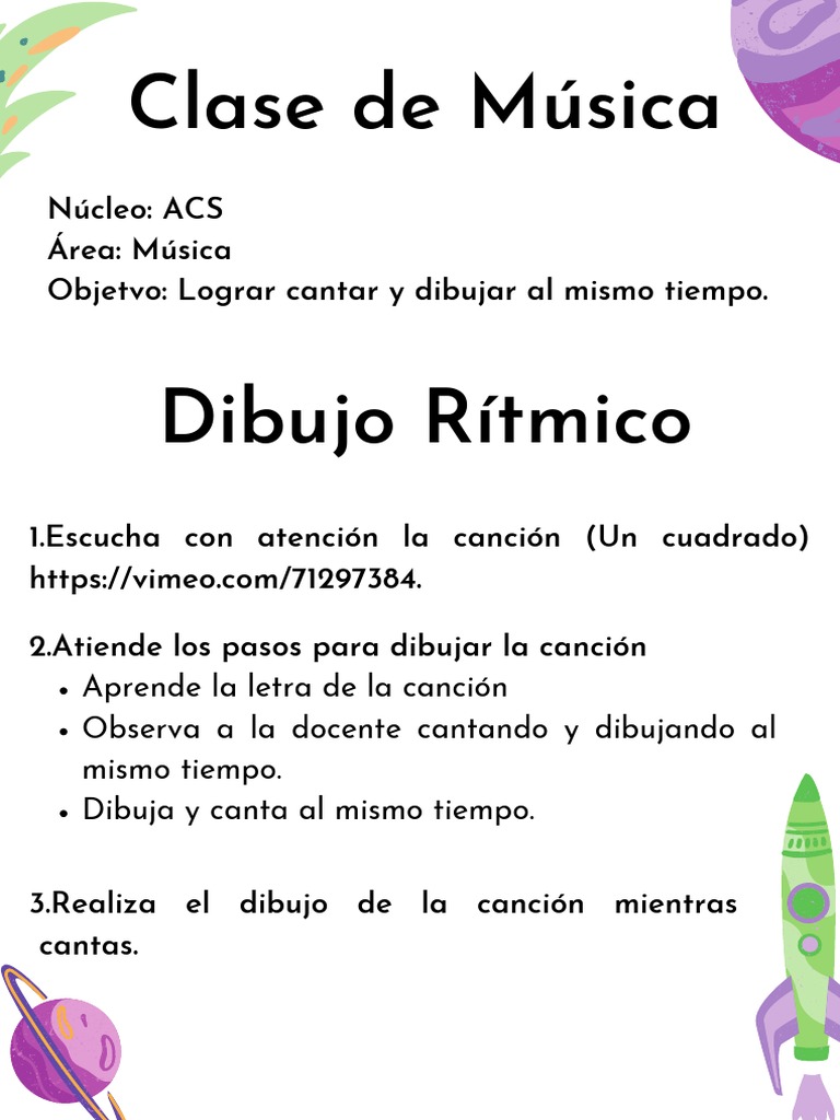 Clase de Música - Dibujo Rítmico | PDF
