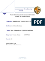 TIPOS DE IMPUESTOS DE LA REPUBLICA DOMINICA