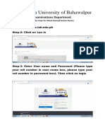 The Islamia University of Bahawalpur: Examinations Department