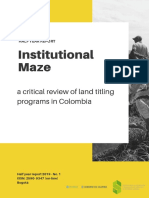 Institutional Maze: A Critical Review of Land Titling Programs in Colombia