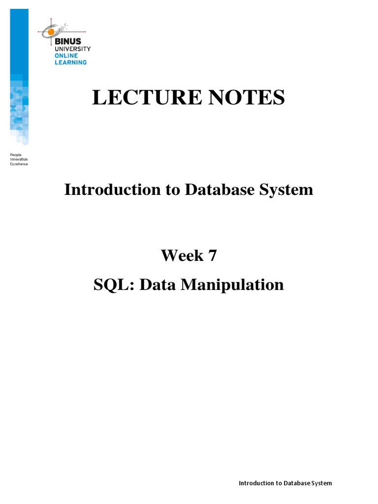 SQL Data Manipulation dan Pembaruan | PDF