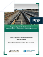 Mantenimiento de líneas aéreas de contacto ferroviarias