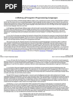 History of Programming Languages | PDF