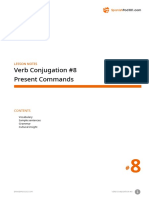 Verb Conjugation #8 Present Commands: Lesson Notes