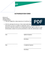 Authorization Form