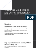 Where The Wild Things Are Lesson and Activity: 2 Grade English Language Arts & Reading Assignment