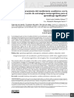 Mejoramiento Del Rendimiento Académico Con La Aplicación de Estrategias Metacognitivas para El Aprendizaje Significativo