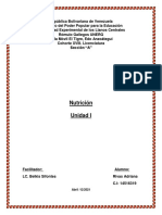 Nutricion. Unidad I - Preguntas y Respuestas Completo.