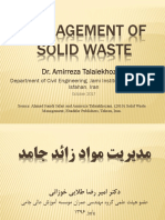 MANAGEMENT OF SOLID WASTE